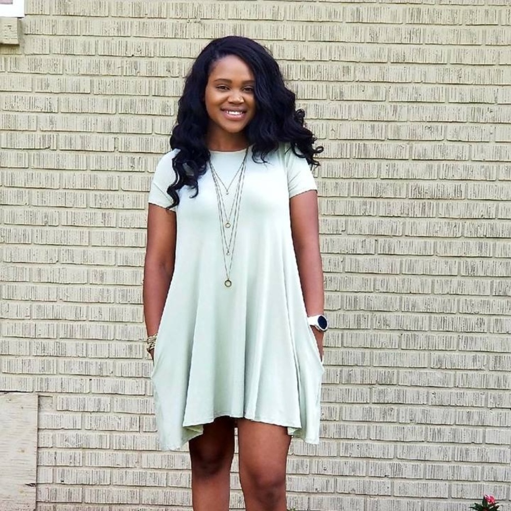 Bamboo Swing Dress Sage